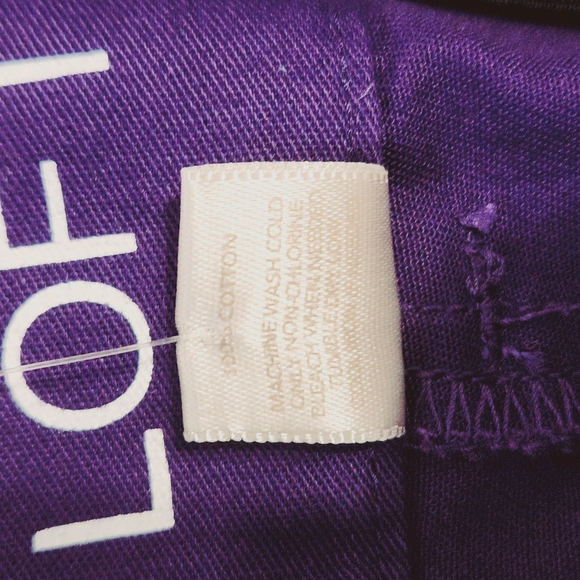 NWT LOFT Purple Shorts - Picture 4 of 11